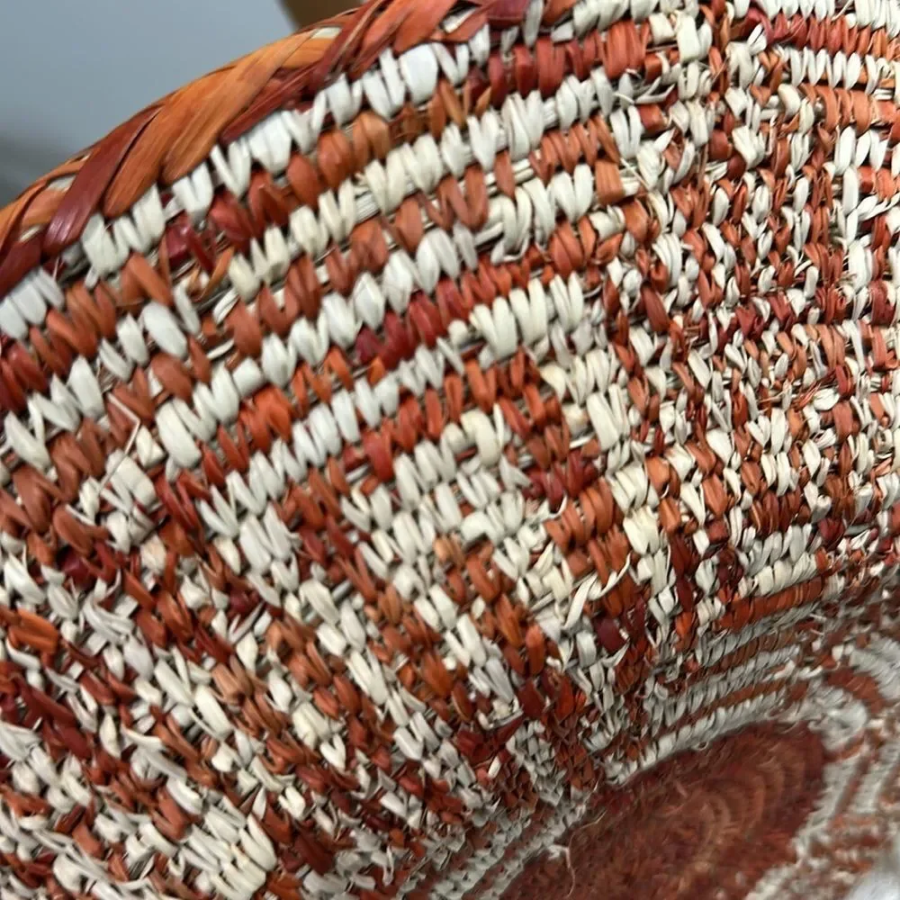 Boho Natural Woven‎ Patterned Basket For Home Decor